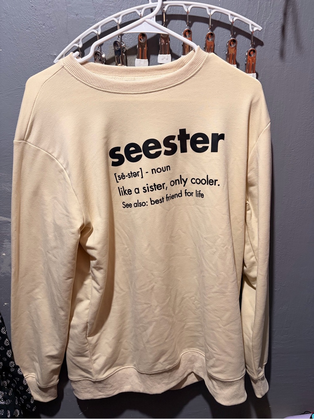 Seester Cream Graphic Sweatshirt - Men